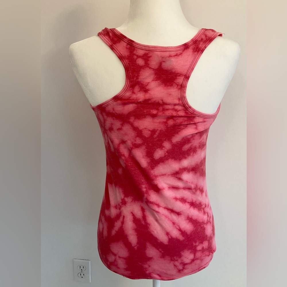 Gildan red/pink tie dye tank top size S - Picture 3 of 6